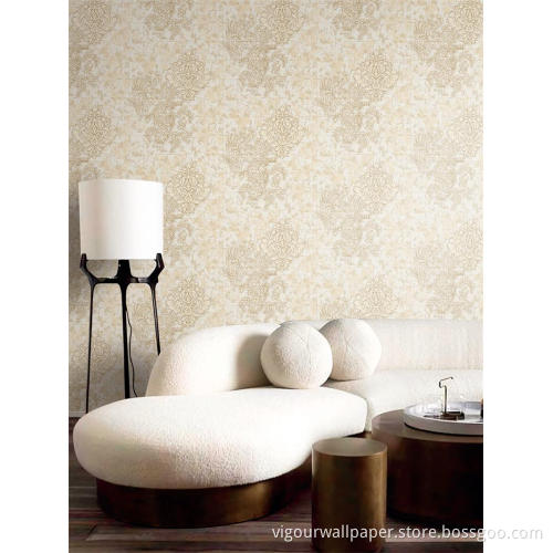 106cm Damask PVC Wallpaper Decoration 3D Wall Paper
